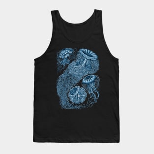 Ernst Haeckel  Jellyfish Prussian Blue Tank Top